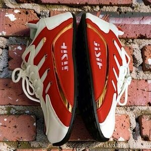 Men's Size-9 Red and White Athletic Sneakers